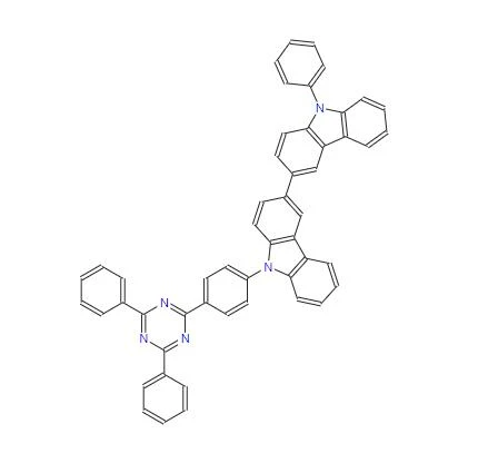 CAS: 1345338-65-9丨3,3'-Bi-9H-karbazol, 9-[4-(4,6-difenil-1,3 ,5-triazin-2-il)fenil]-9'-fenil-